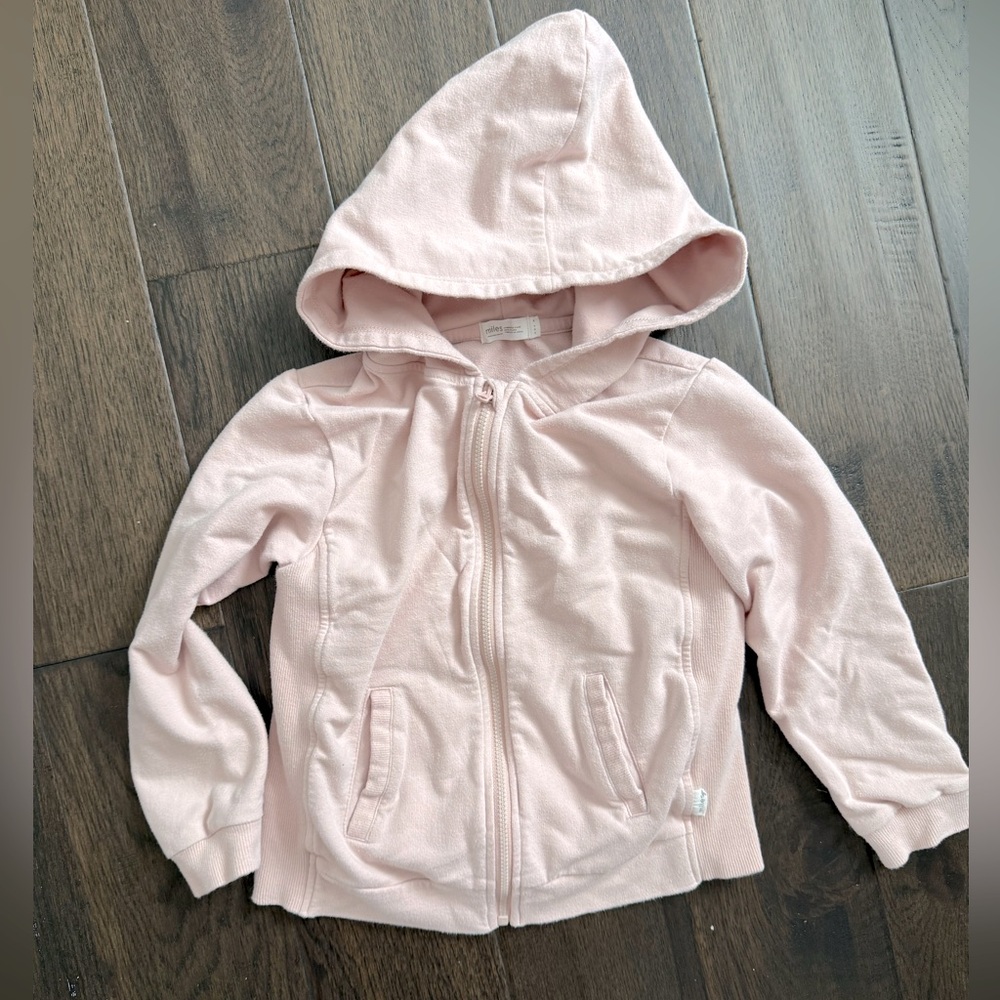Miles girls zip hoody 5T VGUC